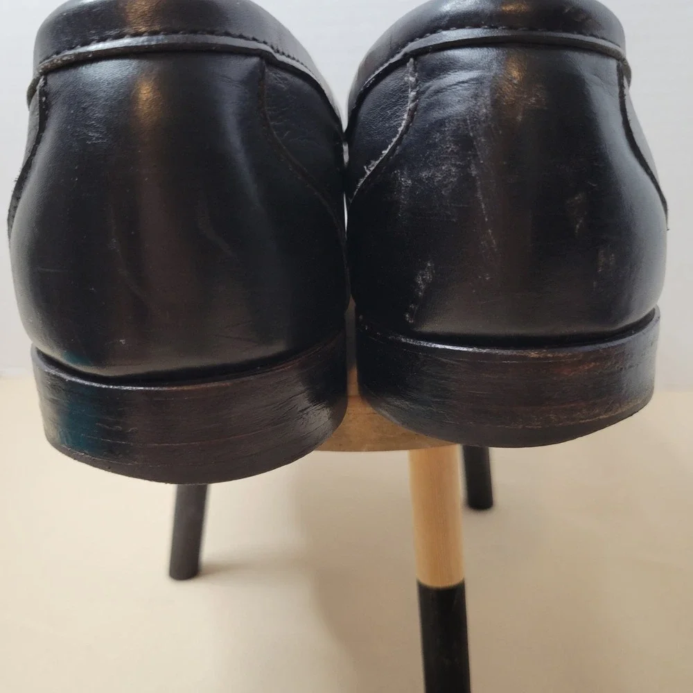 Allen Edmonds Cameron Black Leather Penny Loafers Mens 12 D 42070 Made in USA